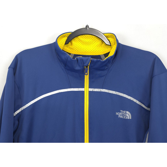 The North Face Flight Series Windstopper Jacket Reflective Men XL Blue Yellow - Picture 9 of 12